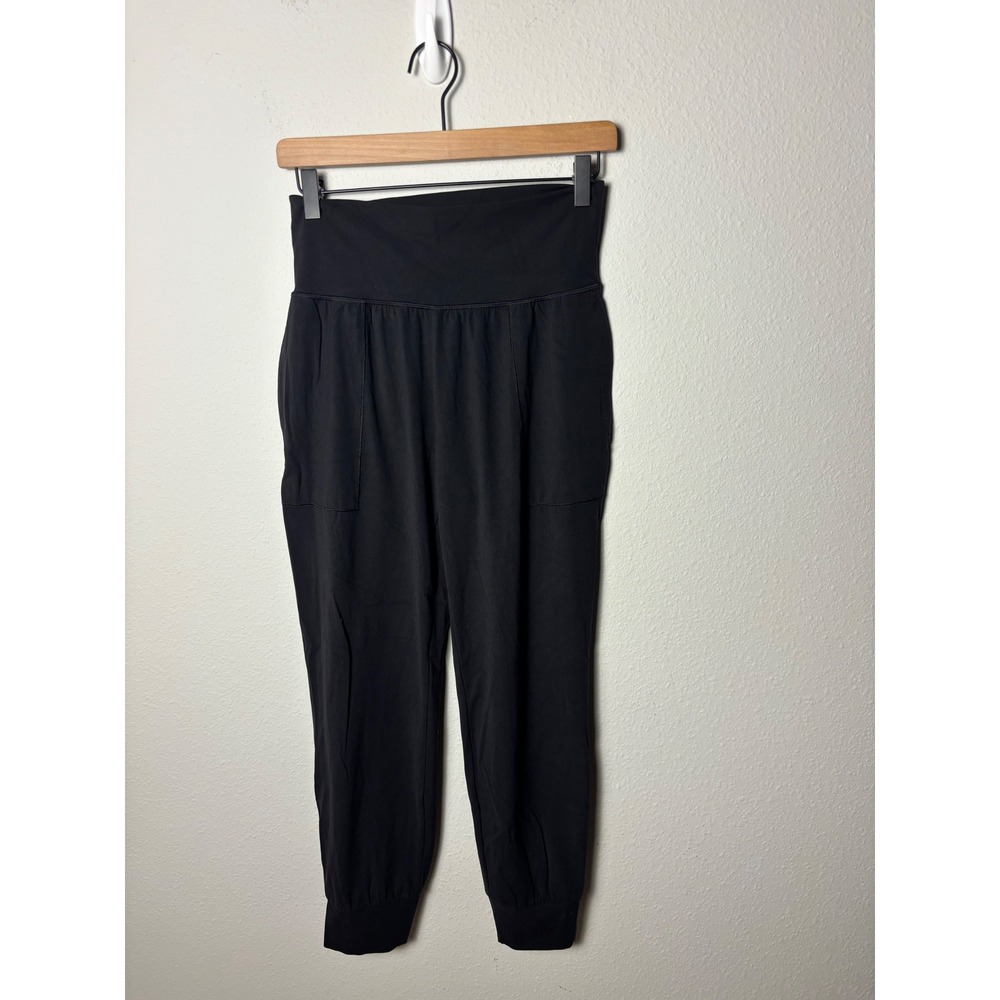 🩵Athleta Salutation Jogger in Powervita Black High Rise Yoga Pants Womens Small